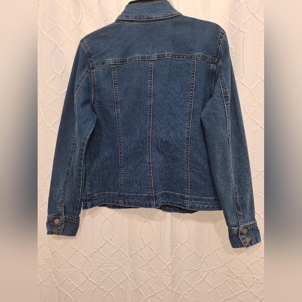 Charter Club Like New S Blue Jean Jacket - Picture 3 of 5
